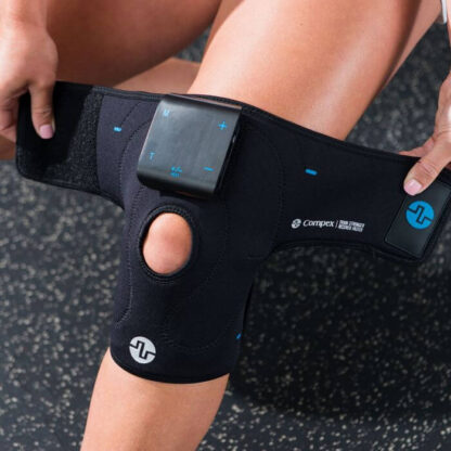 compex pdp gallery lifestyle1 knee wrap with tens 1400x1400 1