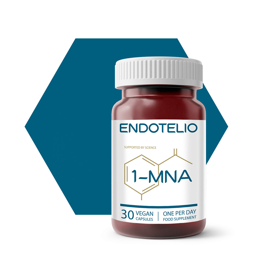 Endotelio dostarcza 29 mg 1-MNA (1-metylonikotynamidu)